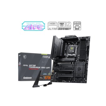 MSI MAG X870E TOMAHAWK MAX WIFI Soket AM5 DDR5 8400+ MT/s WIFI 7 RGB ATX Anakart