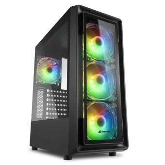 Sharkoon Temperli Cam RGB Midi-Tower ATX  Kasa