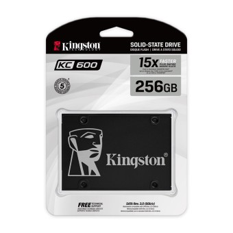 Kingston KC600 256GB 3D TLC NAND 2.5'' SATA 3 SSD Okuma Hızı 550MB / Yazma Hızı 500MB