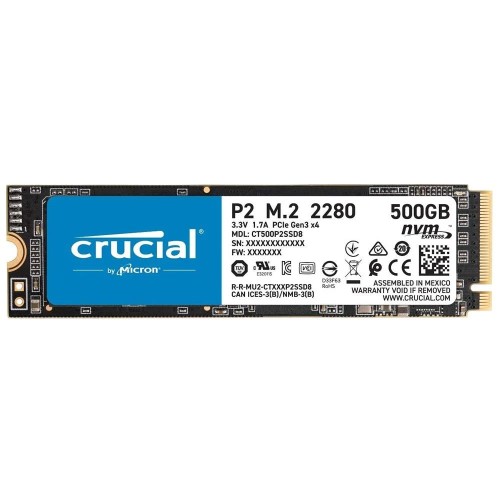 CRUCIAL 500GB P2 CT500P2SSD8 NVMe M.2 SSD Okuma Hızı 2300MB / Yazma Hızı 930MB