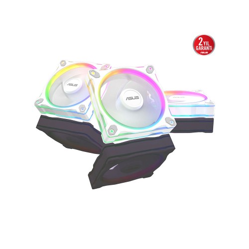 ASUS PRIME MR120 FAN ARGB BEYAZ 3IN1 3x120mm AURA Sync Beyaz 3'lü Fan Kit