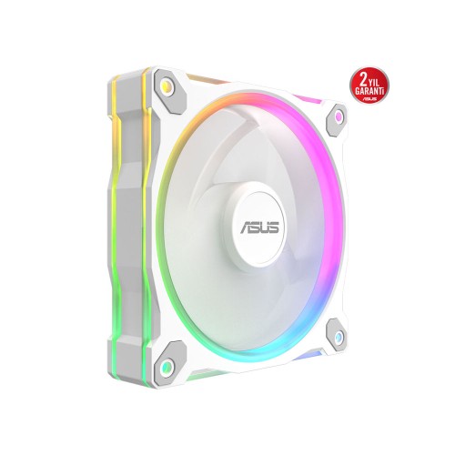 ASUS PRIME MR120 FAN ARGB REVERSE BEYAZ1x120mm AURA Sync Beyaz Fan