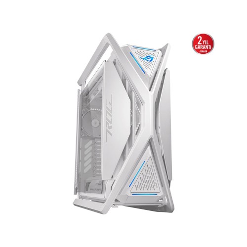 ASUS ROG HYPERION GR701 WHITE EDITION Temperli Camlı ARGB Full Tower Beyaz Gaming Kasa