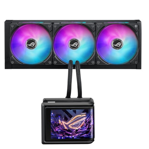 ASUS ROG RYUO IV SLC 360 ARGB HAREKETLİ Kavisli 6.7 INÇ AMOLED EKRANI Soket AM4-AM5-LGA 1700-1851 Uyumlu Sıvı İşlemci Soğutucu