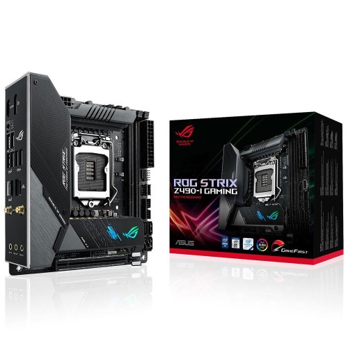 ASUS ROG STRIX Z490-I GAMING INTEL Z490 Soket 1200 DDR4 4800MHz(O.C.) M.2 Anakar