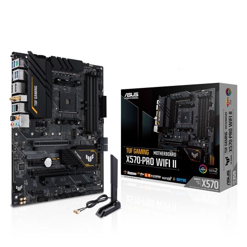 ASUS TUF GAMING X570-PRO WIFI II AMD X570 Soket AM4 DDR4 5100MHz (O.C.) M.2 ATX Anakart