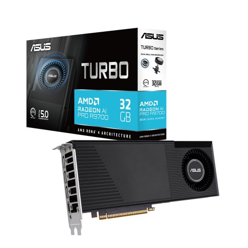 ASUS TURBO Radeon AI PRO R9700 32GB GDDR6 256 Bit Yapay Zeka Destekli Ekran Kartı