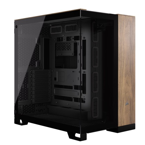 CORSAIR 6500X Siyah-Ceviz Renkli Dual Chamber Temperli Camlı Mid-Tower Kasa-CC-9011282-WW