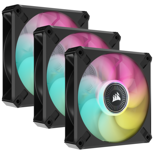 CORSAIR CO-9050113-WW ML120 RGB ELITE Premium 120mm PWM Manyetik 3'lü Fan Kiti