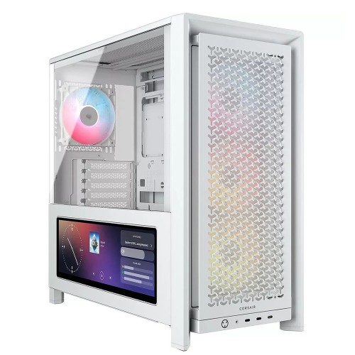 CORSAIR FRAME 4000D LCD RS ARGB Fanlı LCD Ekranlı Mid-Tower CC-9011327-WW Beyaz Bilgisayar Kasası