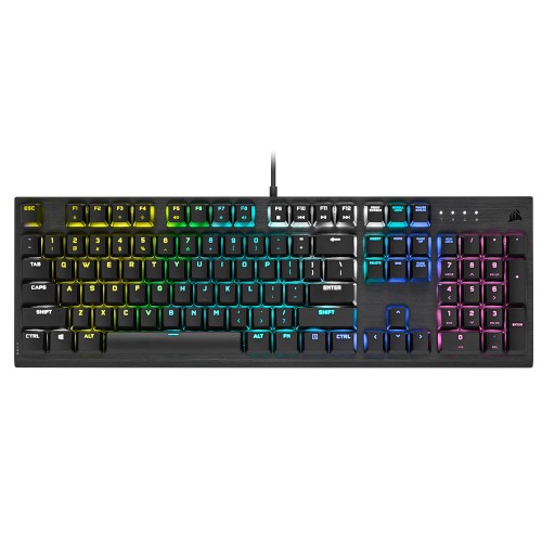 CORSAIR K60 RGB PRO Cherry MX TR Q Mekanik Kablolu Low Profile Siyah Gaming Klavye-CH-910D018-TR