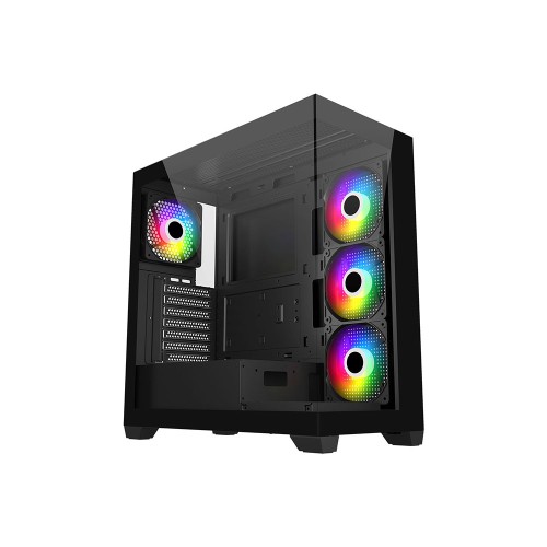 FSP M340 4x ARGB Fanlı-FSP 850W 80Plus Bronze Temperli Camlı USB 3.0 ATX Gaming Kasa