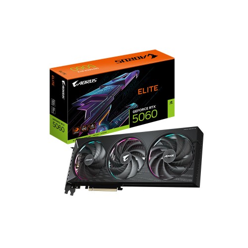 GIGABYTE AORUS GeForce RTX 5060 ELITE 8G GDDR7 8GB 128Bit DLSS 4 NVIDIA Ekran Kartı-GV-N5060AORUS E-8GD