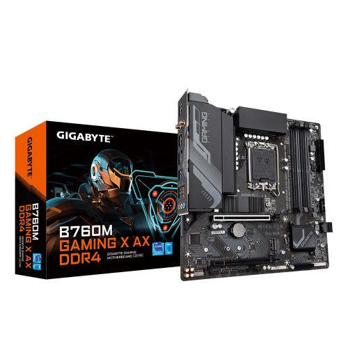 GIGABYTE B760M GAMING X  DDR4 Intel B760 Soket LGA1700 DDR4 5333MHz (OC) mATX Anakart