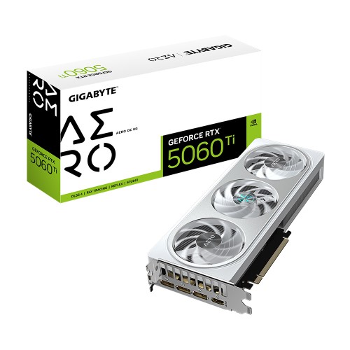 GIGABYTE GeForce RTX 5060 Ti AERO OC 8G GDDR7 8GB 128Bit DLSS 4 GV-N506TAERO OC-8GD NVIDIA Ekran Kartı