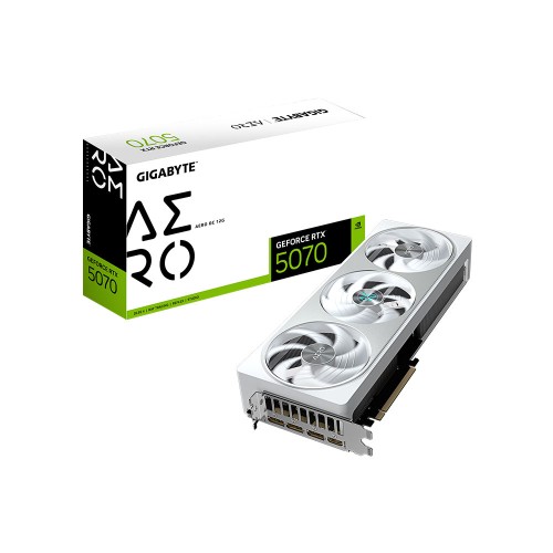 GIGABYTE GeForce RTX 5070 AERO OC 12G GDDR7 12GB 192Bit DLSS 4 NVIDIA Ekran Kartı-GV-N5070AERO OC-12GD