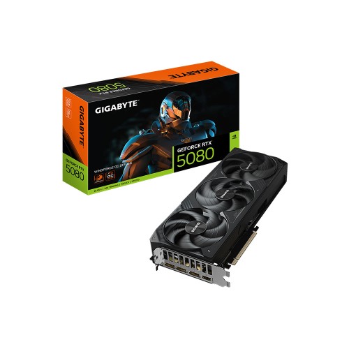 GIGABYTE GeForce RTX 5080 WINDFORCE OC SFF 16G GDDR7 16GB 256Bit DLSS 4 GV-N5080WF3OC-16GD-NVIDIA Ekran Kartı