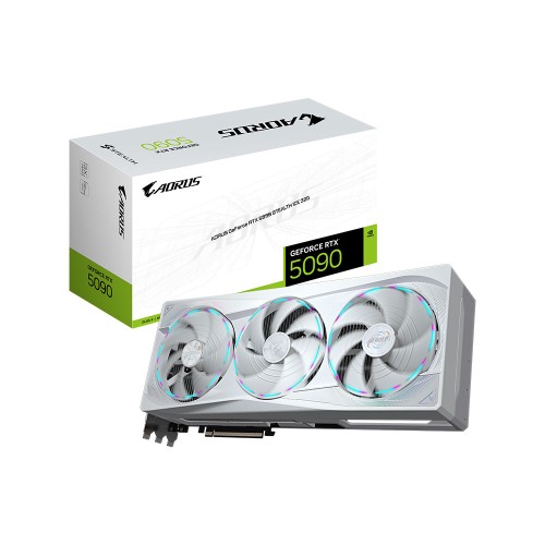 GIGABYTEAORUS GeForce RTX 5090 STEALTH ICE 32GB GDDR7 512 Bit DLSS 4 NVIDIA Ekran Kartı