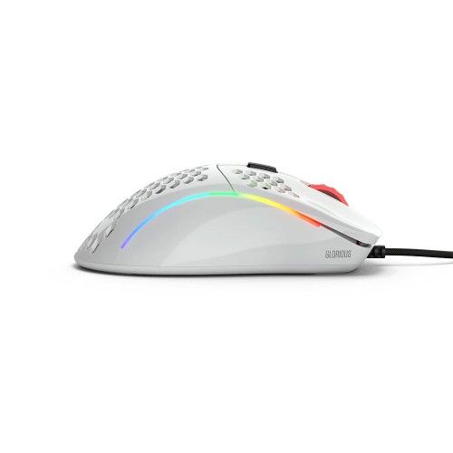 Glorious Model D Minus 12000DPI Mat Beyaz Kablolu RGB Gaming Mouse
