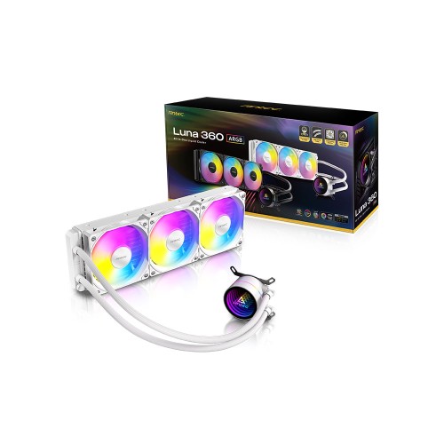 ANTEC LUNA 360 ARGB WHITE Fanlı AM5/LGA 1851 360mm Beyaz Sıvı işlemci Soğutucusu