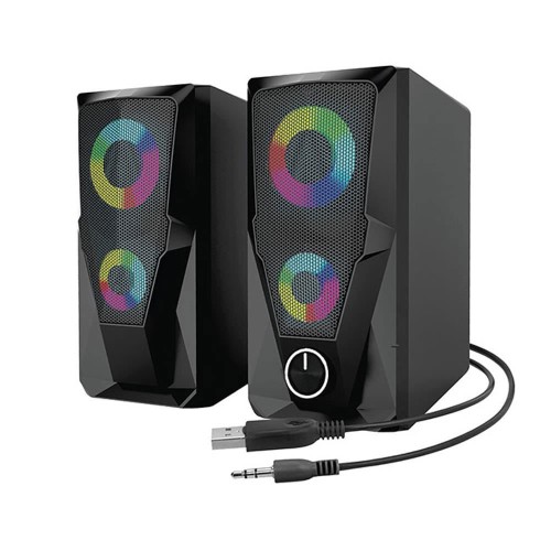 Mikado MD-336 2.0 RGB Led'li Multimedya USB Speaker