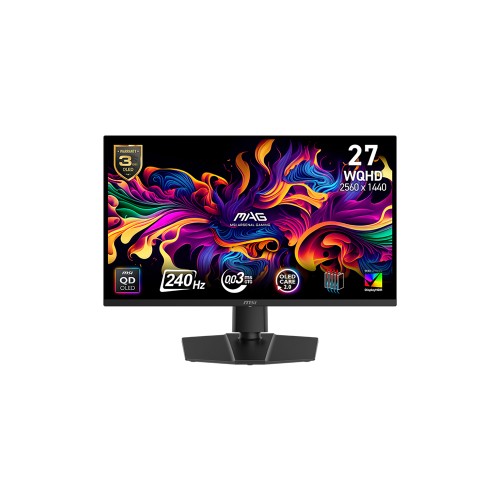 MSI 26.5" MAG 271QP QD-OLED X24 2560 x 1440 (WQHD) 16:9 FLAT QD-OLED  240HZ 0.03MS (GTG) Adaptive-Sync Pivot Gaming Monitör