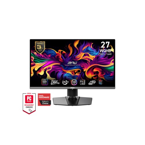 MSI 26,5” MPG 271QRX QD-OLED 2560x1440 (WQHD) 16:9 FLAT QD-OLED 360HZ 0.03MS  FREESYNC PREMIUM PRO GAMING MONITOR