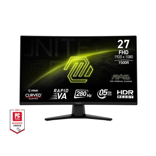 MSI 27" MAG 274CXF 1920x1080 (FHD) CURVE 1500R Rapid VA 280HZ 0.5MS (GTG) Adaptive-SYNC Siyah Gaming Monitör