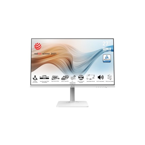 MSI 27" MODERN MD272XPW 100HZ 1MS FHD 16:9 FLAT IPS Adaptive-Sync Pivot Beyaz TYPE-C Monitör
