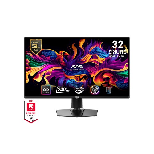 MSI 31.5" MAG 321UPX QD-OLED 240HZ 0.03MS QD-OLED UHD 16:9 Flat Adaptive-Sync Gaming Monitör