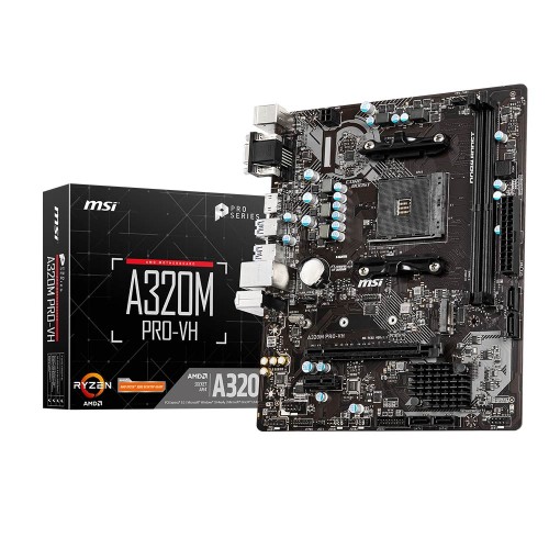 MSI A320M PRO-VH Amd A320 Soket AM4 DDR4 3200Mhz (OC) M.2 ATX Anakart