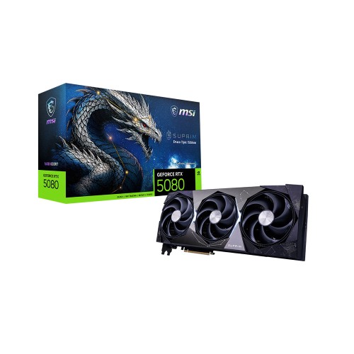 MSI GeForce 5080 16G SUPRIM DRACO EPIC EDITION GDDR7 256Bit DLSS 4.5 NVIDIA Ekran Kartı