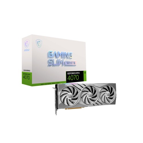 MSI GeForce RTX 4070 GAMING  SLIM WHITE 12G RTX4070 12GB GDDR6X 192Bit DLSS 3 NVIDIA Ekran Kartı