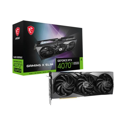 MSI GeForce RTX 4070 Ti SUPER 16G GAMING X SLIM 16GB GDDR6X 256Bit NVIDIA DLSS 3 Ekran Kartı