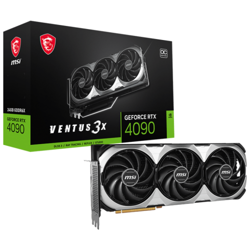 MSI GeForce RTX 4090 VENTUS 3X E 24G OC GDDR6X 24GB 384Bit DLSS 3 NVIDIA Ekran Kartı