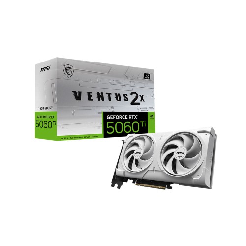 MSI GeForce RTX 5060 Ti 16G VENTUS 2X WHITE 16GB GDDR7 DLSS 4 128Bit NVIDIA Ekran Kartı