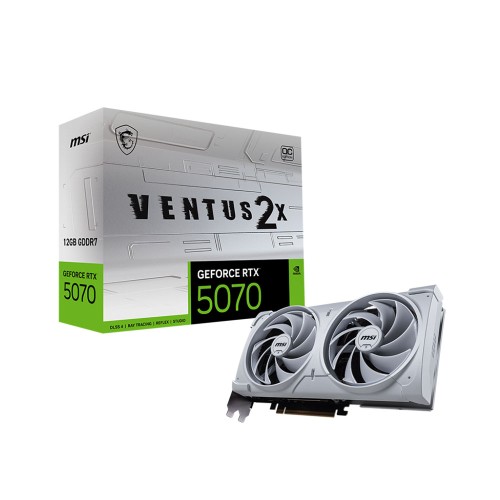 MSI GeForce RTX 5070 12G VENTUS 2X OC WHITE GDDR7 192 bit DLSS 4 NVIDIA Ekran Kartı