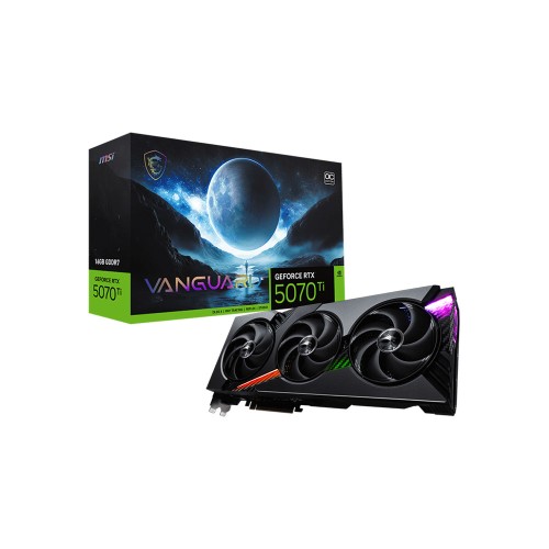 MSI GeForce RTX 5070 Ti 16G VANGUARD OC 16GB GDDR7 256 Bit DLSS 4 NVIDIA Ekran Kartı