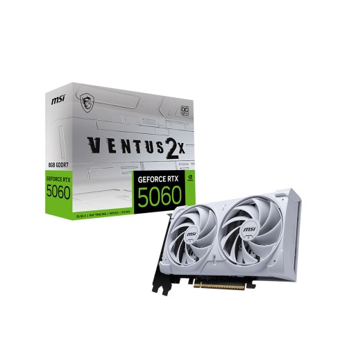 MSI GeForceRTX 5060 8G VENTUS 2X OC WHITE 8GB DLSS 4 128Bit NVIDIA Ekran Kartı