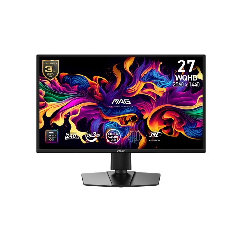 MSI MAG 272QP QD-OLED X24 26.5 " QD-OLED 240HZ 0.03MS (GtG)  QD-OLED X24 2560x1440 (WQHD) HDR Ready Pivot Gaming Monitör