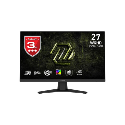 MSI MAG 274QF E20 27"200Hz 0.5MS 2560x1440 (WQHD) Rapid IPS Adaptive Sync Gaming Monitör