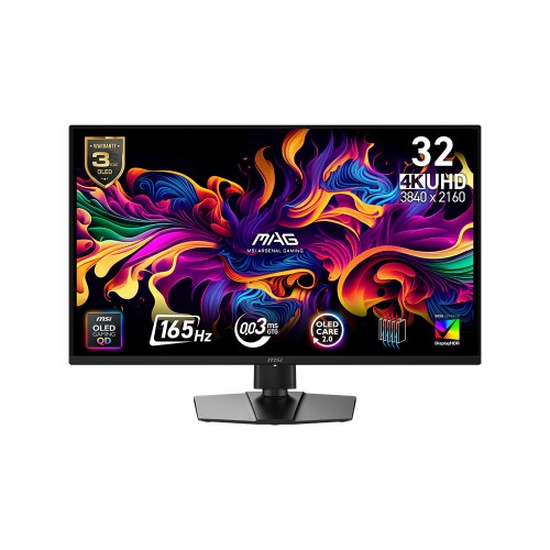 MSI MAG 322UP QD-OLED E16 31.5" 165HZ 0.03 MS QD-OLED E16 3840x2160 (UHD) FreeSync Premium Pro Pivot Gaming Monitör