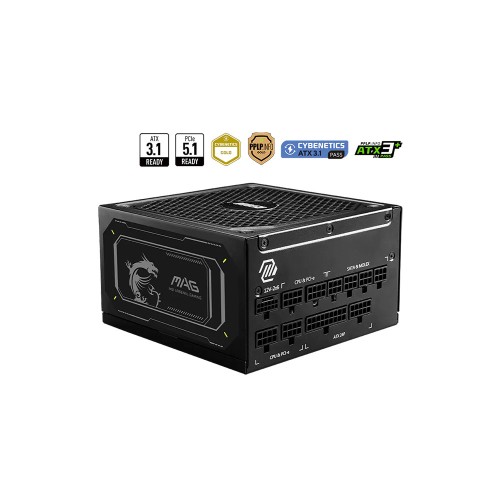 MSI MAG A1000GL PCIE5 II 1000W 80Plus Gold ATX 3.1 Full Modüler Güç Kaynağı