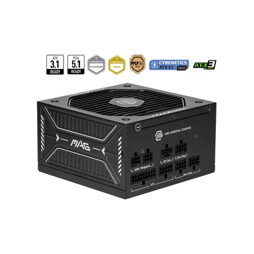 MSI MAG A750GLS PCIE5 750W ATX 3.1 PCIE 5.1 80Plus Gold Full Modüler Güç Kaynağı