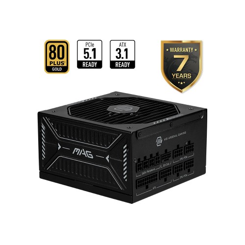MSI MAG A850GLS PCIE5 850W 80Plus Gold Full Modüler Active PFC ATX3.1 PCIE 5.1 Güç Kaynağı