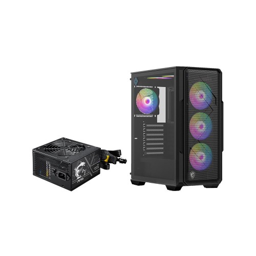 MSI MAG FORGE 151A B75 PCIE5 II 750W 80Plus Bronze Rainbow Fanlı Temperli Camlı ATX Bilgisayar Kasası