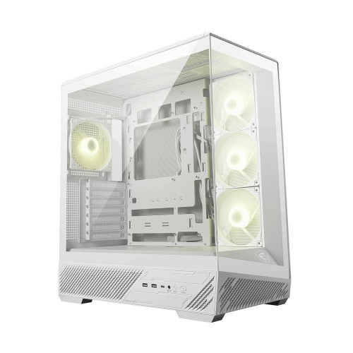MSI MAG PANO 130R PZ 3x120m+MSI MAG A850GL WHITE PCIE5 850W ARGB Fan ATX Beyaz Gaming Bilgisayar Kasası
