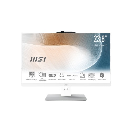 MSI MODERN AM242 12M-1895XTR 23.8 FHD 16:9 I5-1235U 8GB DDR4 500GB SSD FreeDOS Beyaz AIO Bilgisayar 