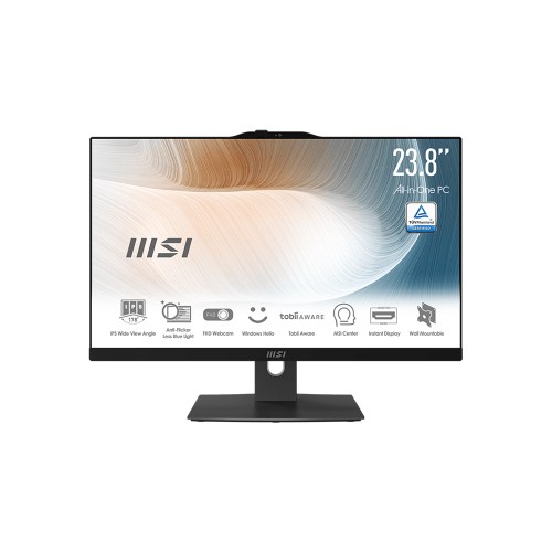 MSI MODERN AM242 12M-1896XTR 23.8 FHD 16:9 I5-1235U 8GB DDR4 500GB SSD FDOS Siyah AIO Bilgissayar