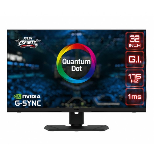 MSI 32" OPTIX MPG321QRF 175HZ 1Ms QD Flat Rapid IPS 2560X1440 (WQHD) G-SYNC Compatible Gaming Monitör